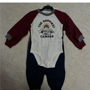 Carter's Kids Matching 4 piece Set - White, Burgundy, and Navy